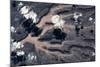 Satellite view of landscape, Borkou, Chad-null-Mounted Photographic Print