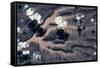 Satellite view of landscape, Borkou, Chad-null-Framed Stretched Canvas