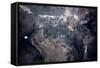 Satellite view of Las Vegas, Nevada, USA-null-Framed Stretched Canvas