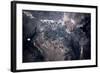 Satellite view of Las Vegas, Nevada, USA-null-Framed Photographic Print