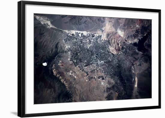 Satellite view of Las Vegas, Nevada, USA-null-Framed Photographic Print