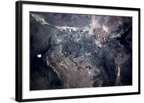 Satellite view of Las Vegas, Nevada, USA-null-Framed Photographic Print