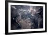 Satellite view of Las Vegas, Nevada, USA-null-Framed Photographic Print