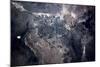 Satellite view of Las Vegas, Nevada, USA-null-Mounted Photographic Print