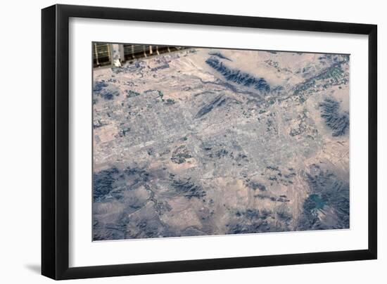 Satellite view of Las Vegas, Nevada, USA-null-Framed Photographic Print