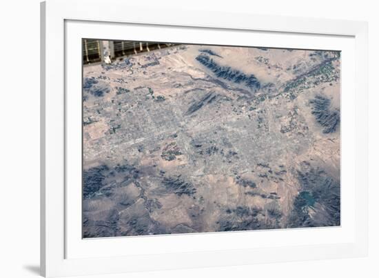 Satellite view of Las Vegas, Nevada, USA-null-Framed Photographic Print