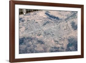 Satellite view of Las Vegas, Nevada, USA-null-Framed Photographic Print