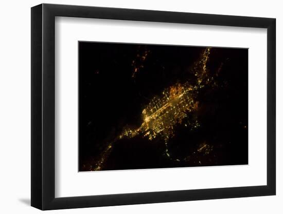 Satellite view of Las Vegas, Nevada, USA-null-Framed Photographic Print
