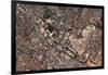 Satellite view of McCarran International Airport and surrounding area, Las Vegas, Nevada, USA-null-Framed Photographic Print