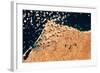 Satellite view of Mersa Matruh coastal town in Matrouh Governorate, Egypt-null-Framed Photographic Print