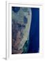 Satellite view of Miami City along Atlantic Coast, Florida, USA-null-Framed Premium Photographic Print