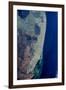 Satellite view of Miami City along Atlantic Coast, Florida, USA-null-Framed Premium Photographic Print