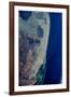 Satellite view of Miami City along Atlantic Coast, Florida, USA-null-Framed Premium Photographic Print