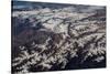 Satellite view of mountain range, The Himalayas, Punjab, Pakistan-null-Stretched Canvas