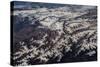 Satellite view of mountain range, The Himalayas, Punjab, Pakistan-null-Stretched Canvas