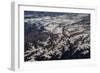 Satellite view of mountain range, The Himalayas, Punjab, Pakistan-null-Framed Photographic Print