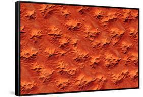 Satellite view of Murzuk Desert, Libya-null-Framed Stretched Canvas