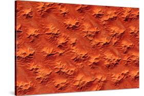 Satellite view of Murzuk Desert, Libya-null-Stretched Canvas