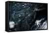 Satellite view of New Jersey, USA-null-Framed Stretched Canvas