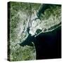 Satellite View of New York City-Stocktrek Images-Stretched Canvas