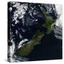 Satellite View of New Zealand-Stocktrek Images-Stretched Canvas