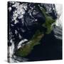 Satellite View of New Zealand-Stocktrek Images-Stretched Canvas
