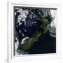 Satellite View of New Zealand-Stocktrek Images-Framed Photographic Print