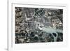 Satellite view of Niagara Falls, New York-Ontario, USA-Canada-null-Framed Photographic Print