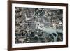 Satellite view of Niagara Falls, New York-Ontario, USA-Canada-null-Framed Photographic Print