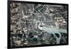 Satellite view of Niagara Falls, New York-Ontario, USA-Canada-null-Framed Photographic Print