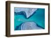 Satellite view of North Aral Sea, Karandy Region, Kazakhstan-null-Framed Photographic Print