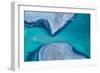 Satellite view of North Aral Sea, Karandy Region, Kazakhstan-null-Framed Photographic Print