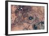 Satellite view of Novajo Nation Reservation and Lake Powell, Grand Canyon, Arizona, USA-null-Framed Photographic Print