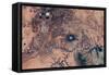Satellite view of Novajo Nation Reservation and Lake Powell, Grand Canyon, Arizona, USA-null-Framed Stretched Canvas