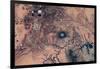 Satellite view of Novajo Nation Reservation and Lake Powell, Grand Canyon, Arizona, USA-null-Framed Photographic Print