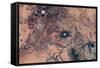 Satellite view of Novajo Nation Reservation and Lake Powell, Grand Canyon, Arizona, USA-null-Framed Stretched Canvas