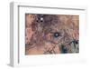 Satellite view of Novajo Nation Reservation and Lake Powell, Grand Canyon, Arizona, USA-null-Framed Photographic Print