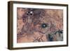 Satellite view of Novajo Nation Reservation and Lake Powell, Grand Canyon, Arizona, USA-null-Framed Photographic Print