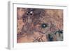 Satellite view of Novajo Nation Reservation and Lake Powell, Grand Canyon, Arizona, USA-null-Framed Photographic Print