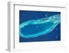 Satellite view of Parcel Islands in South China Sea, China-null-Framed Photographic Print