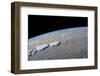 Satellite view of planet Earth showing Borgou area in Benin-null-Framed Photographic Print