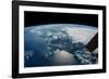 Satellite view of planet Earth showing Nova Scotia region in Canada-null-Framed Photographic Print