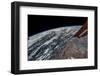 Satellite view of planet Earth showing Ordos region of Inner Mongolia, China-null-Framed Photographic Print