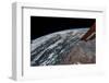 Satellite view of planet Earth showing Ordos region of Inner Mongolia, China-null-Framed Photographic Print