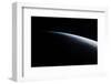 Satellite view of planet Earth showing sunrise over South Pacific Ocean-null-Framed Photographic Print