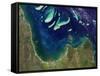 Satellite View of Princess Charlotte Bay in Australia-null-Framed Stretched Canvas