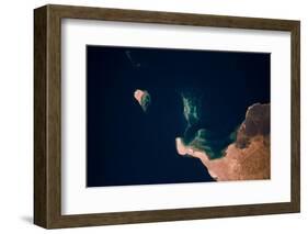 Satellite view of Qesm Shlatin, Red Sea Governorate, Egypt-null-Framed Photographic Print