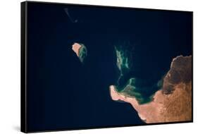 Satellite view of Qesm Shlatin, Red Sea Governorate, Egypt-null-Framed Stretched Canvas