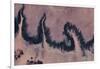 Satellite view of river near Agades, Niger-null-Framed Photographic Print