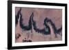 Satellite view of river near Agades, Niger-null-Framed Photographic Print